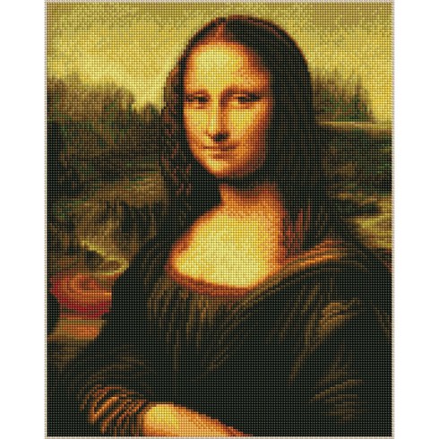 아트조이 DIY 명화 그리기 세트 40 x 50 cm 세로형, 레오나르도 다빈치 - 모나리자, 1세트