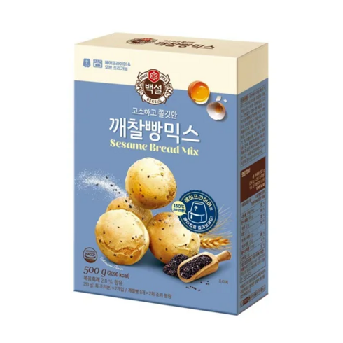 백설 깨찰빵 믹스 500g 만들기 분말 가루 파우더, 1개