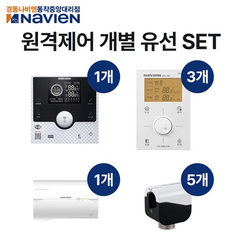 2023년 가성비 최고 nrm-35d - 경동나비엔 원격제어 유선각방시스템 와이파이(WIFI) NRM-35D NRS-20S 5구세트, 추가상품) 서브 밸브제어기 VCS-20T
