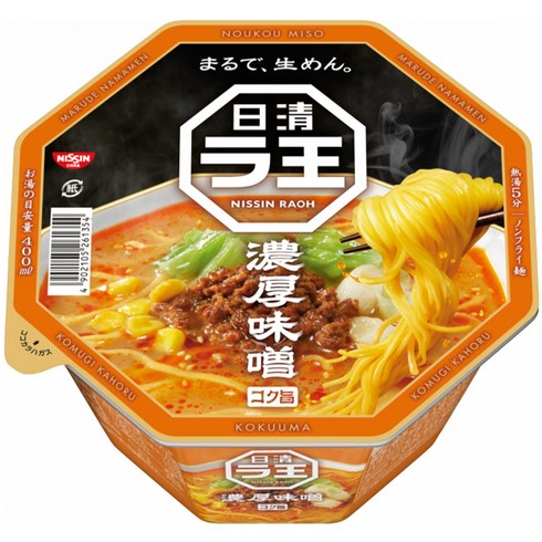 일본 닛신라오 진한 미소 라멘 된장 컵라면 118g x 12개