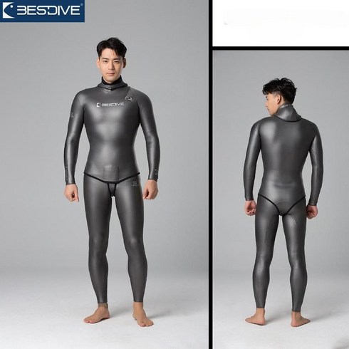 베스트다이브슈트 서핑웻슈트 슈퍼컴퍼짓스킨 클래식 스프링 슈트, 14. 딥 그레이 남성용