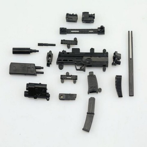 mp7소음기 - 베스트 셀러 1/6 MP7 무기 총 및 소음기 모델 액세서리 PVC 소재 12 인치 액션 피규어 군인에 적합, 01 Only Gun