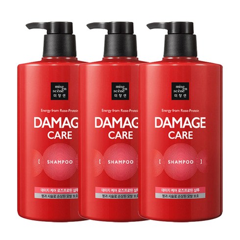 미쟝센 데미지케어 샴푸 1000ml x3, 단품