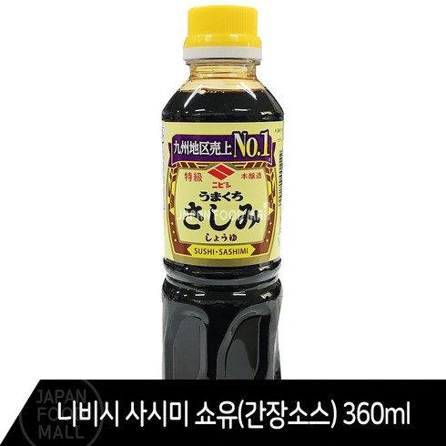 니비시 사시미 간장, 360ml, 12개