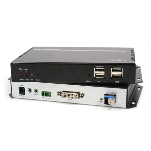 넥스트 UHD 4K DVI KVM 광 리피터 20KM 연장기 NEXT-1029DFC-KVM, 쿠팡 본상품선택