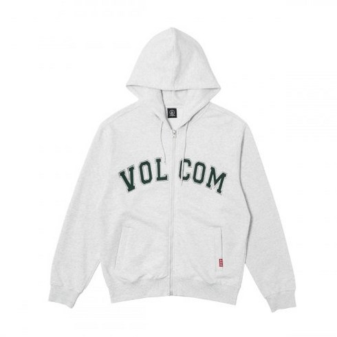 볼컴 VOLCOM 유니버시티 컴포트핏 후드 집업아이스 그레이