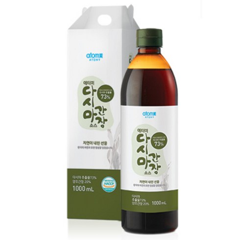 애터미 자연발효 다시마간장, 900ml, 3개