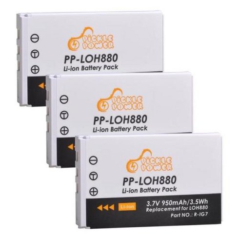 e885 v7 - 호환 부품 R-IG7 원격 제어 배터리 및 LED 충전기 로지텍 하모니 원 900 720 850 880 885 890 프로 H880 용 LOH880 950mAh, [04] 3 battery, 4) 3 battery