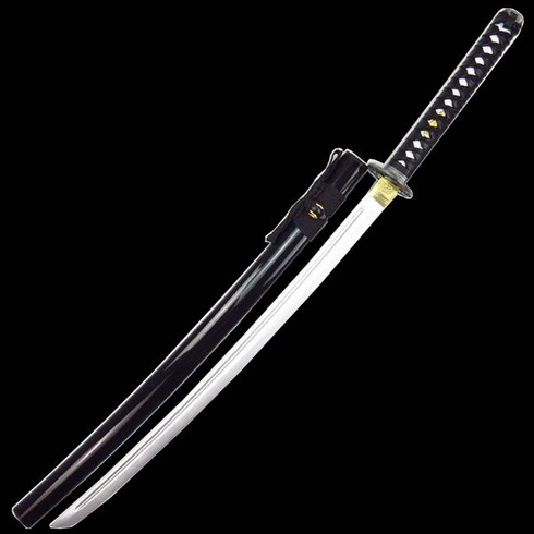 초장도 가검 일본도 수련도 사무라이칼 카타나 진검, 핑크 실버 크림60° 이상72cm