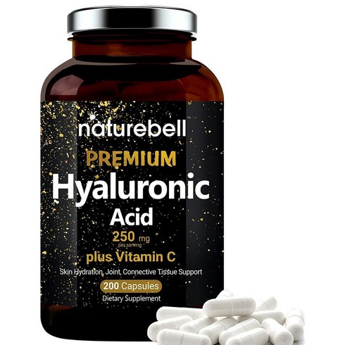 NatureBell 히알루론산 피부 수분보충 Hyaluronic Acid 250mg 200캡슐, 1개, 1