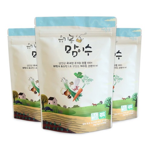 바맘채수 - 국내산 유기농 맘이수 10개입 X 3팩 채수 티백, 20g, 3개