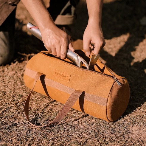 2023년 가성비 최고 캠핑가방 - 캠프맨 원형 팩가방 단조팩 캠핑 수납 공구가방, 단일옵션, 1개
