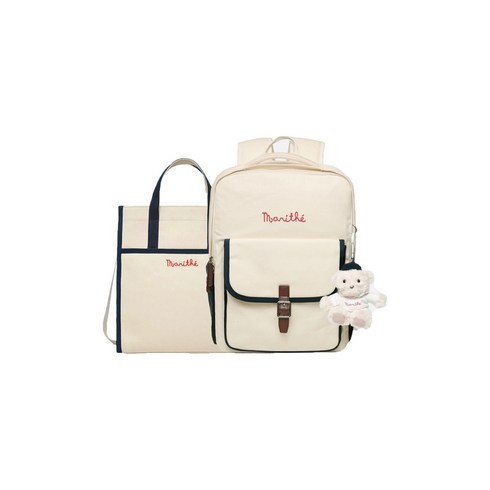 마리떼백팩 - 마리떼 키즈 ENFANT OXFORD BACKPACK ivory