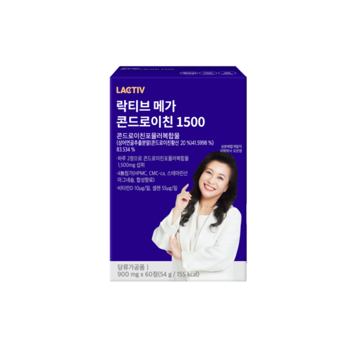 락티브 오은영 메가 콘드로이친 1500 4개월분 (900mg x 240정), 단품