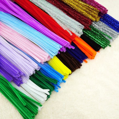 핌스토리 공예용모루 철사모루 100개, 진한초록(100개)