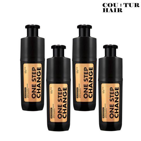 꾸띄르 새치 염색 샴푸 시즌3 180ml x 4개 멋내기갈색 (밝은갈색), 0.18l