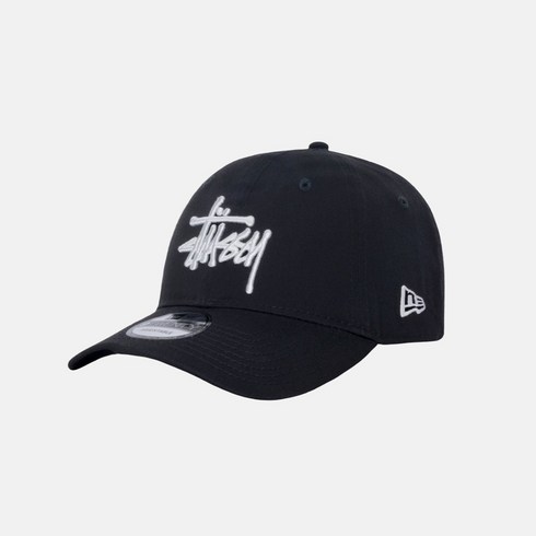 인스팅트모자 - 스투시 캡 모자 스트랩백 볼캡 블랙 BLACK [국내매장판] STUSSY 9TWENTY BASIC STRAPBACK