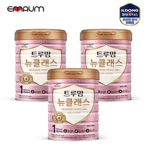 일동후디스 트루맘 뉴클래스 슈퍼프리미엄 분유 1단계, 800g, 3개