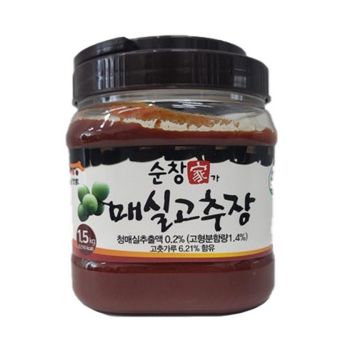 [순창가]명품 매실고추장 1.5kg, 1개