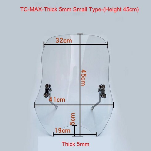 슈퍼쏘코 tcmax 슈퍼 소코 TC-MAX 오리지널 두꺼운 앞 유리 특수 개조 액세서리, 5mm45cmSmall