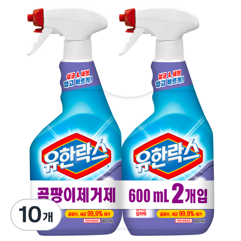 유한락스곰팡이제거제 - 유한락스 곰팡이제거제, 600ml, 10개