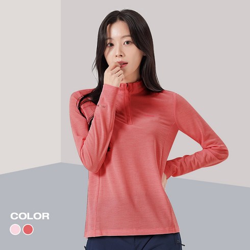 2023년 가성비 최고 여성등산티셔츠 - 콜핑 1941TK252W TORAY 필드센서 소재 여자 등산 긴팔 티셔츠
