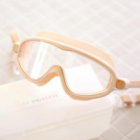 2023년 가성비 최고 키즈고글 - 플레이유니버스 키즈스윔고글 유아스윔고글 어린이물안경 유아물안경, 베이지