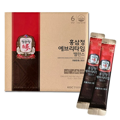 2023년 가성비 최고 정관장홍삼정 - 정관장 홍삼정 에브리타임 밸런스 10ml x 30개입 JJ몰, 1개