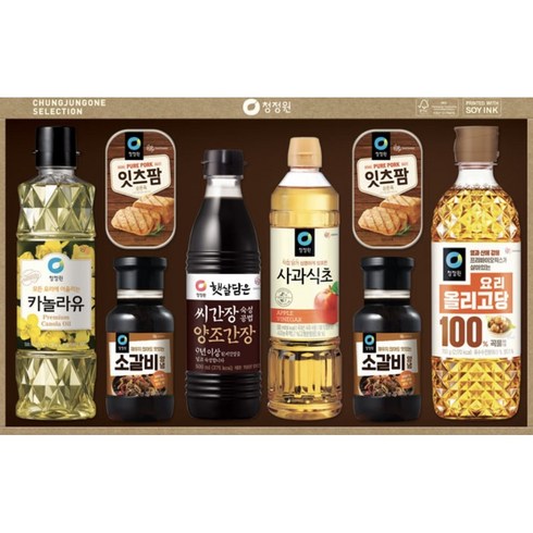 2023년 가성비 최고 오뚜기선물세트 - 청정원 선물세트 스페셜 H호 추석팜유세트, 1