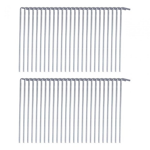 50Pcs 텐트 못 텐트 말뚝 알루미늄 합금 다기능 튼튼한 내구성 텐트 후크 정원 못 텐트 말뚝 캠핑 액세서리 야외, 은빛, 50개