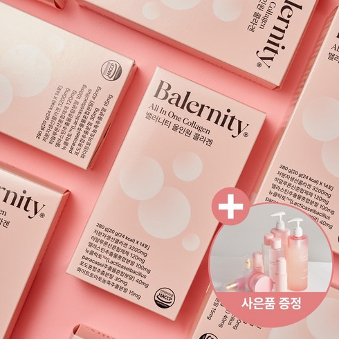 밸러니티 올인원 액상 저분자 콜라겐 엘라스틴 히알루론산 뮤신 알로에 비라이트 등 13성분 포함 20g X 14포, 1개