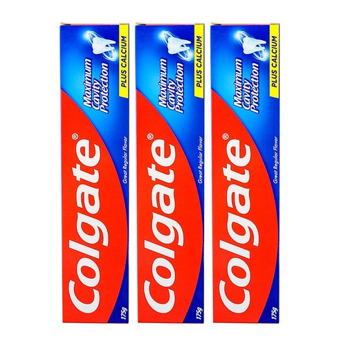 colgate치약 - 콜게이트 그레이트 레귤러 플레버 치약, 175g, 3개