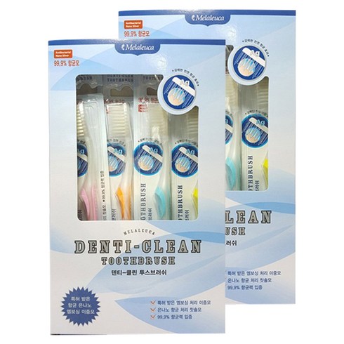 멜라루카 엑시드 투스 브러쉬 칫솔 (4개입) 2SET, 4개입, 2개