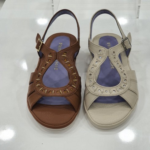 미소페 경랑화 천연가죽 여성 기능성 샌들(3CM)112124047MHC