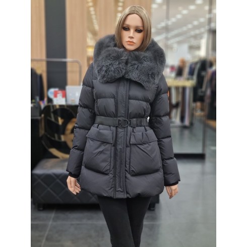 에고이스트 가로퀼팅미디라인구스다운(EP4JD004/블랙)