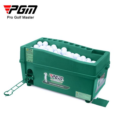 PGM 골프 골프연습 골프공 무동력공급기 연습장 자동캐디, 녹색, 1개
