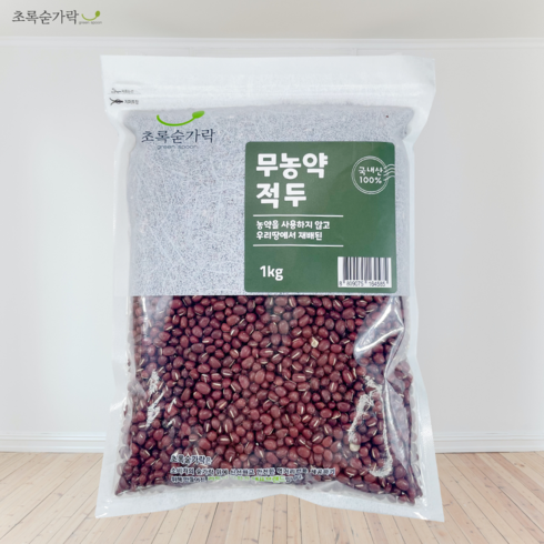 초록숟가락 무농약 적두(팥) 1kg, 1개