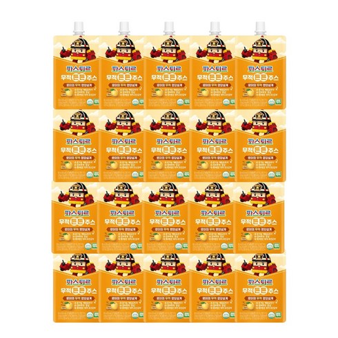 파스퇴르 유아용 무적 튼튼 주스 10p, 배&도라지, 800ml, 20개