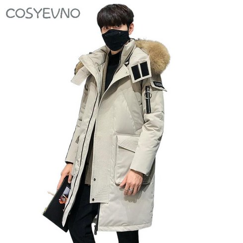 2023년 가성비 최고 남자롱패딩브랜드 - COSYEVNO 남성 롱 패딩 브랜드 패딩 방풍 패딩 코트