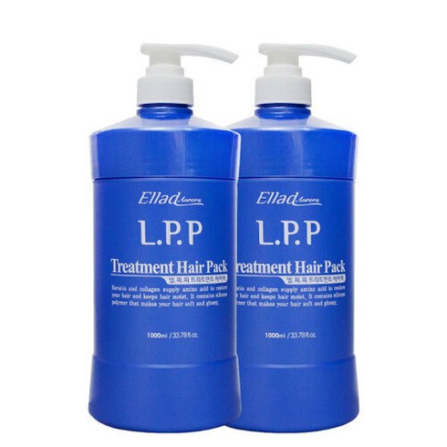 오로라 LPP 트리트먼트 헤어팩, 1000ml, 2개