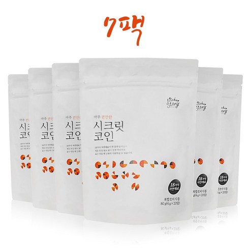 빅마마 시크릿코인 편안한맛, 80g, 7개