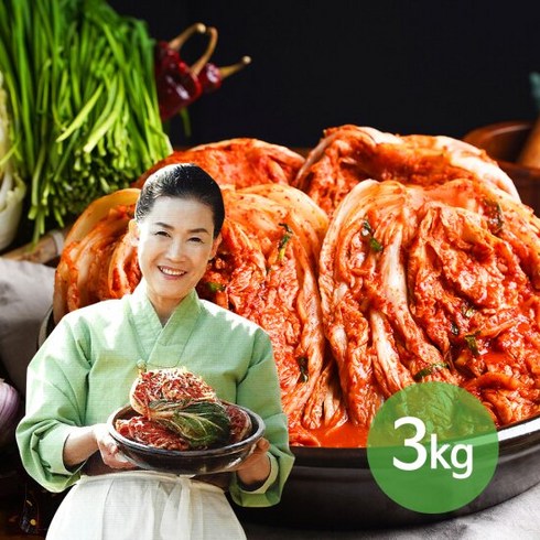 [김장특가]산사연x유정임명인 프리미엄 연 포기김치 3kg, 1개