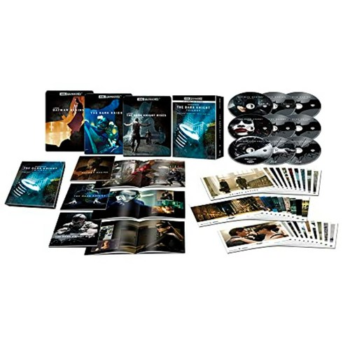 (초회반 일본어) 다크 나이트 트릴로지 컬렉터스 BOX (4K ULTRA HD & 블루 레이 세트) (9장 세트) [4K ULTRA HD + Blu-ray]