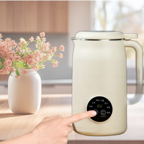 콩콩하마 두유제조기 원터치 가정용 1200ml, KR-1000