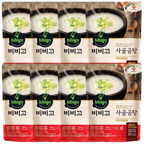 비비고 사골곰탕, 500g, 8개