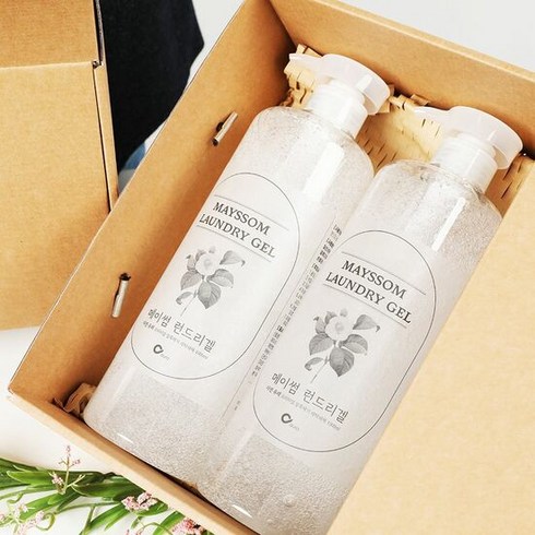 아기세제선물세트 - 유아 천연 세탁세제 출산 선물세트 1000ml 2개 아기옷 준비물
