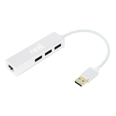 NEXI USB3.0 3포트 USB허브+기가비트랜 NX409-1 USB 랜 허브 무전원 ckf*406Ks, 본상품선택, 본상품선택