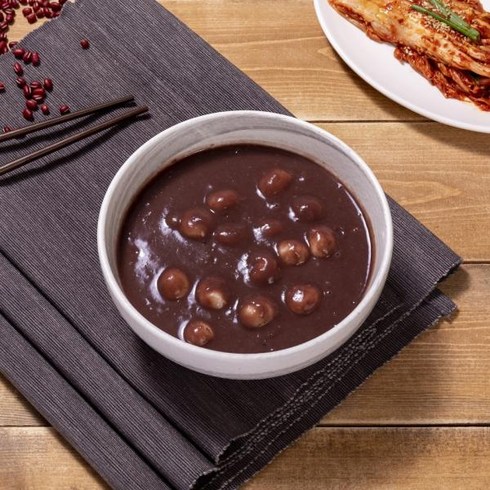 웰빙새알팥죽 - 새알팥죽(공익) [한마당] 오동리 팥물 4팩+새알심 6팩(8인분~10인분), 1