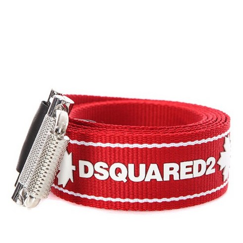 DSQUARED2 [명품]디스퀘어드 메이플 로고 러버패치 스트랩 롱 벨트BEM0272 2..