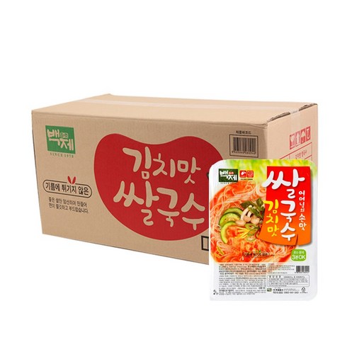 백제 김치맛 쌀국수, 92g, 30개